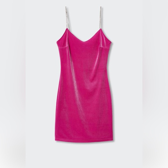 Rhinestones velvet dress - Picture 4 of 4